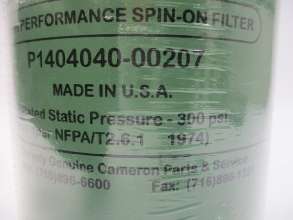 CAMERON P1404040-00207 300PSI NSNP