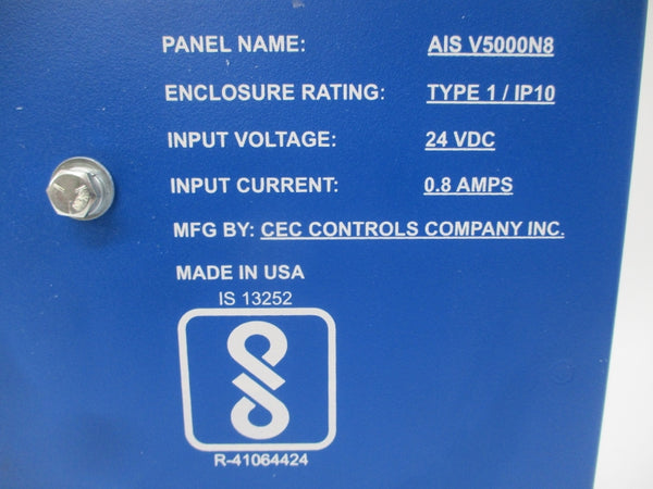 CEC CONTROLS AIS V5000N8 24VDC 0.8A NSNP