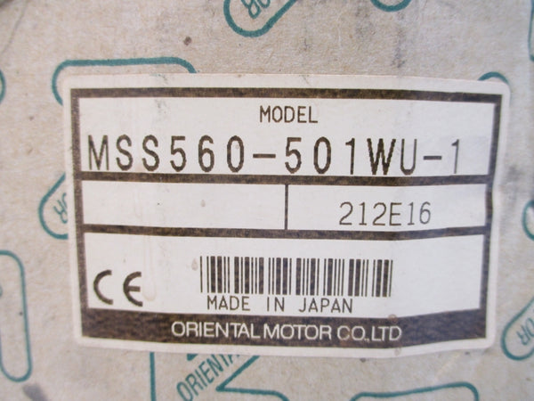 ORIENTAL MOTOR MSS560-501WU-1 115V 1.10A NSMP
