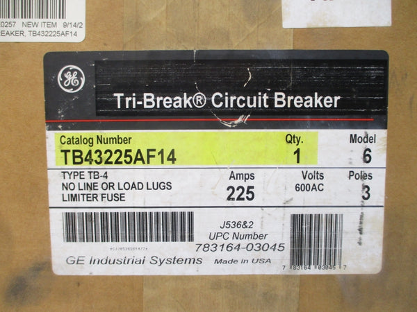 GENERAL ELECTRIC TB43225AF14 600VAC 225A NSMP