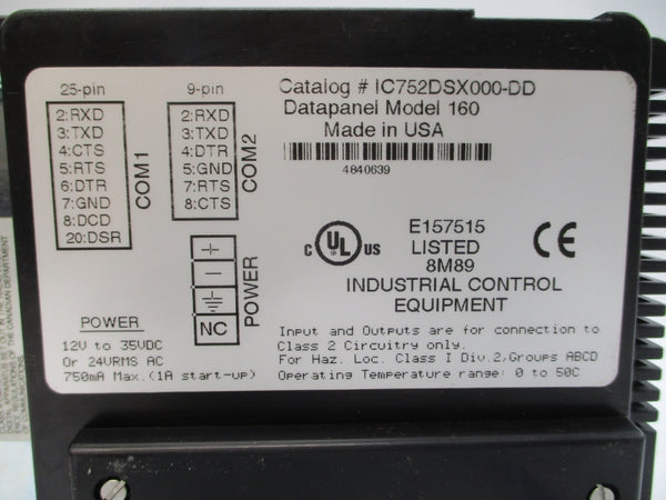 GE FANUC IC752DSX000-DD 12-35VDC 1A NSNP