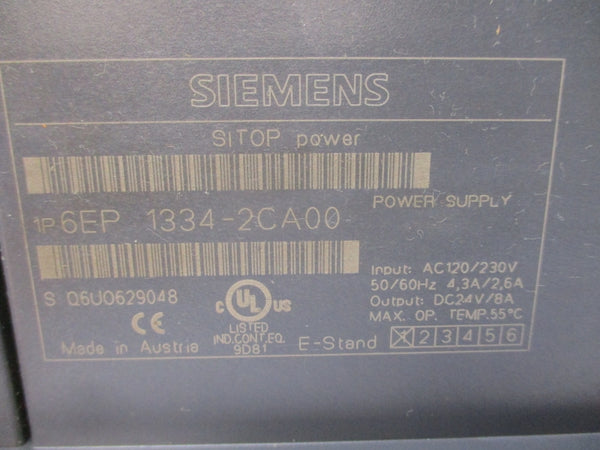 SIEMENS 6EP1334-2CA00 120/230VAC 4.3/2.6A UNMP