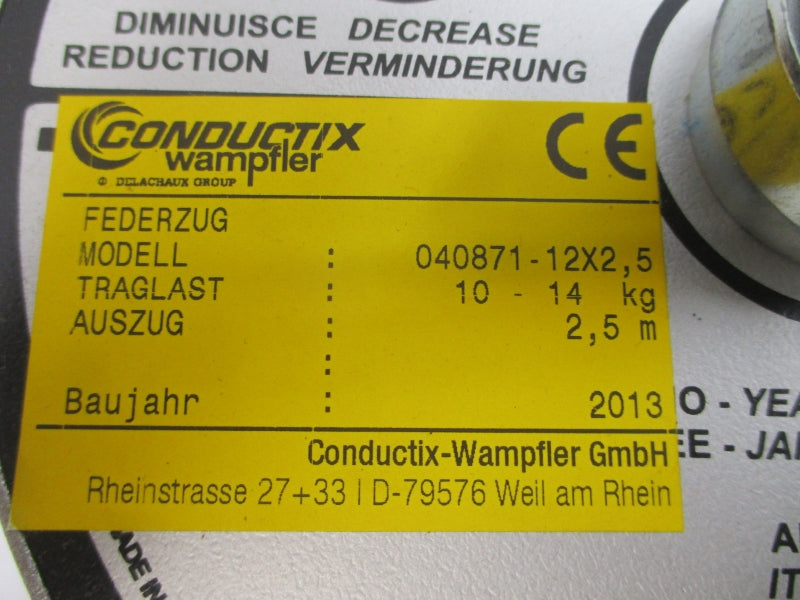 CONDUCTIX WAMPFLER 040871-12X2,5 9340 10-14KG NSMP