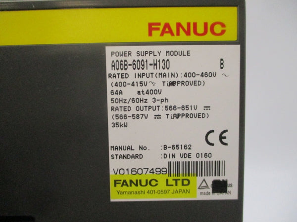 FANUC A06B-6091-H130 400-460V 64A NSNP