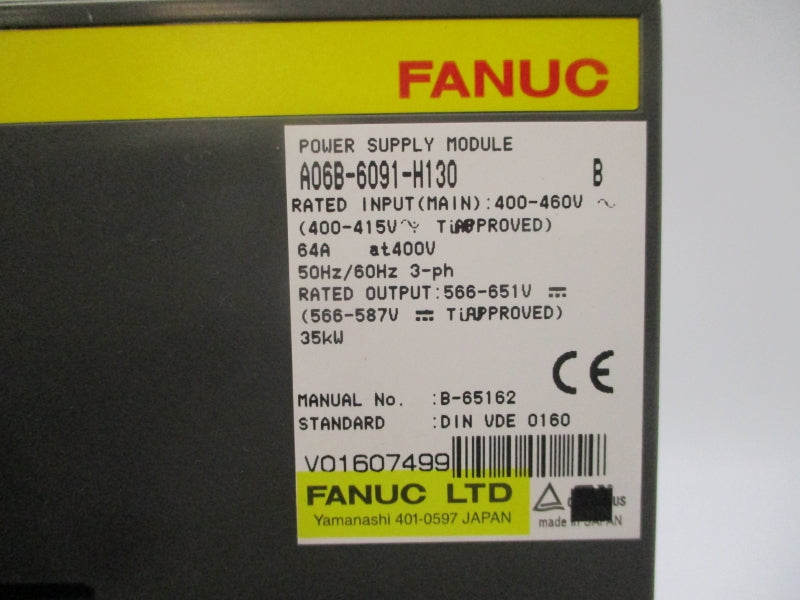 FANUC A06B-6091-H130 400-460V 64A NSNP