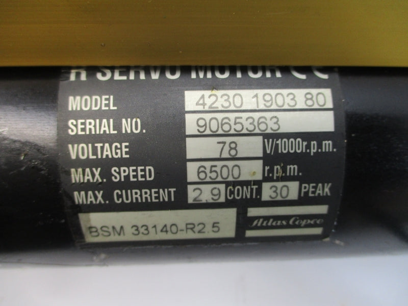 ATLAS COPCO 4230190380 BSM33140-R2.5 78V 30A UNMP