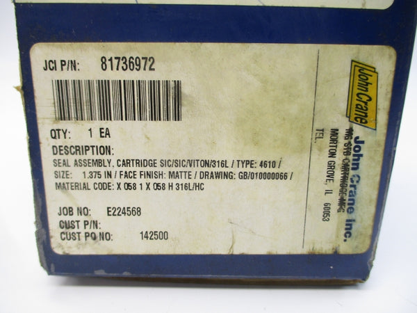 JOHN CRANE 4610 81736972 1.375" NSMP