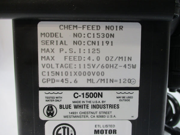 BLUE WHITE INDUSTRIES C15N101X000V00 C1530N 115V 125PSI NSNP
