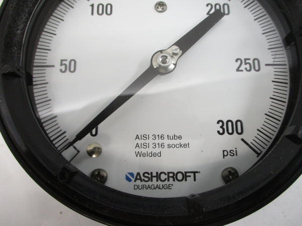 ASHCROFT 45-1379-SS-04L-300# 0-300PSI 4-1/2" NSMP
