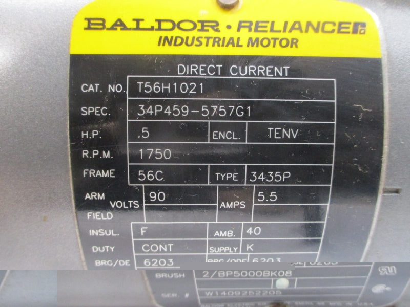 BALDOR T56H1021 34P459-5757G1 90V 5.5A NSMP