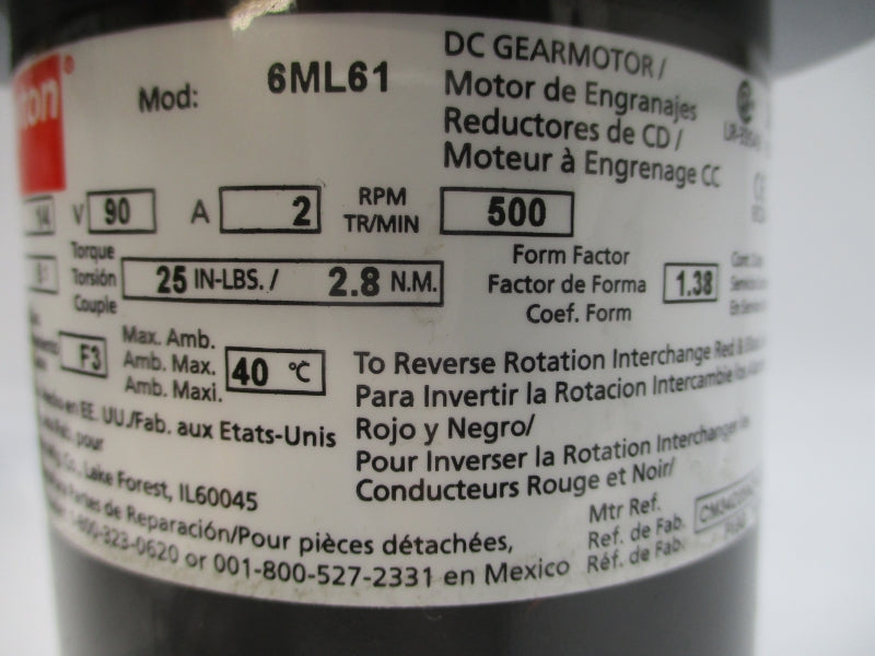 DAYTON 6ML61 90V 2A NSNP