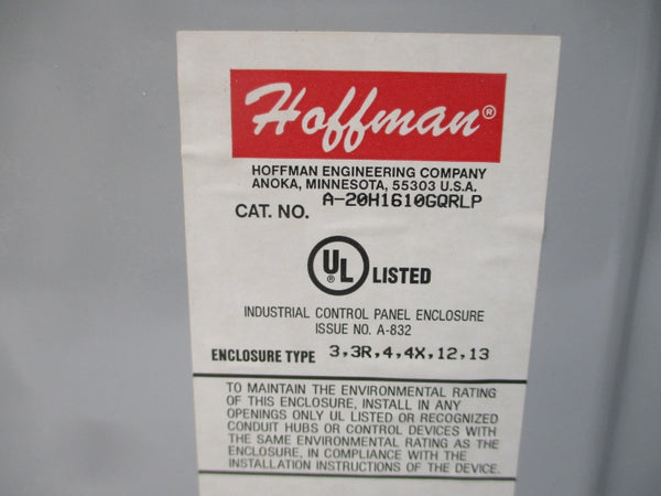 HOFFMAN A-20H1610GQRLP NSNP
