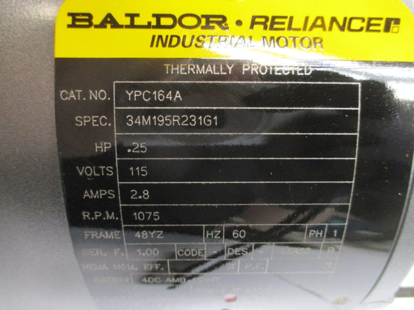 BALDOR YPC164A 34M195R231G1 115V 2.8A NSMP