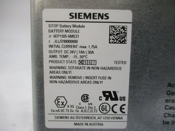 SIEMENS 6EP1935-6ME21 24VDC 1.75A NSMP