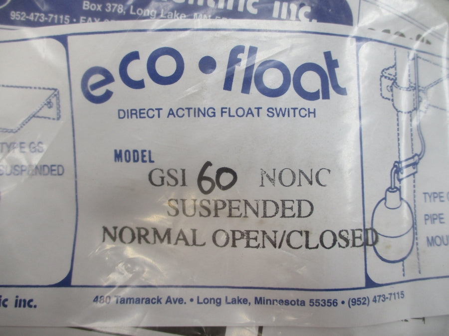 ECO-FLOAT GSI60NONC 120V 5A NSMP