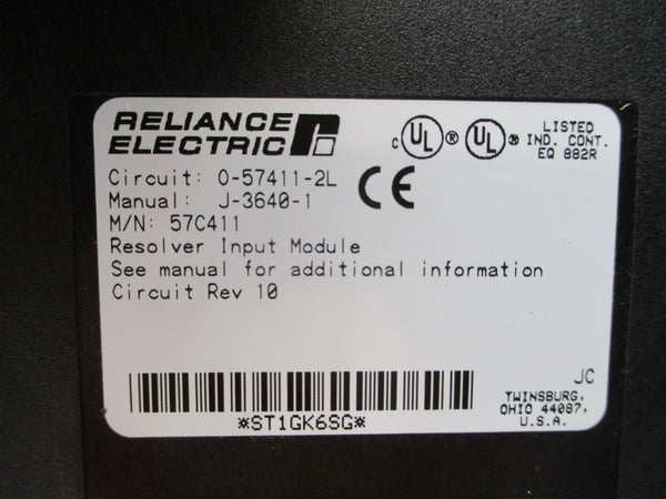 RELIANCE ELECTRIC 57C411 REV. 10 NSMP