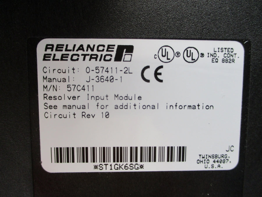 RELIANCE ELECTRIC 57C411 REV. 10 NSMP