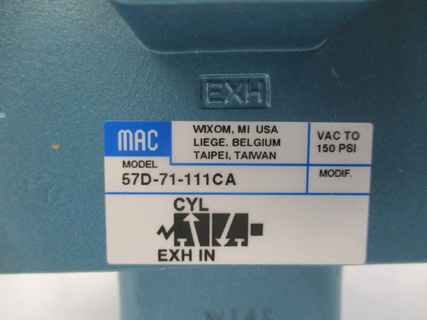 MAC 57D-71-111CA 110/120V 25-150PSI NSMP