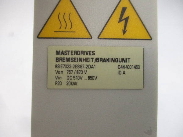 SIEMENS 6SE7023-2ES87-2DA1 510-650VDC 16A NSNP