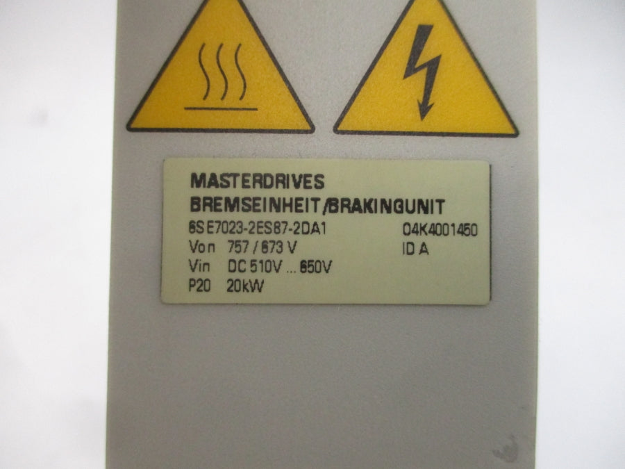 SIEMENS 6SE7023-2ES87-2DA1 510-650VDC 16A NSNP