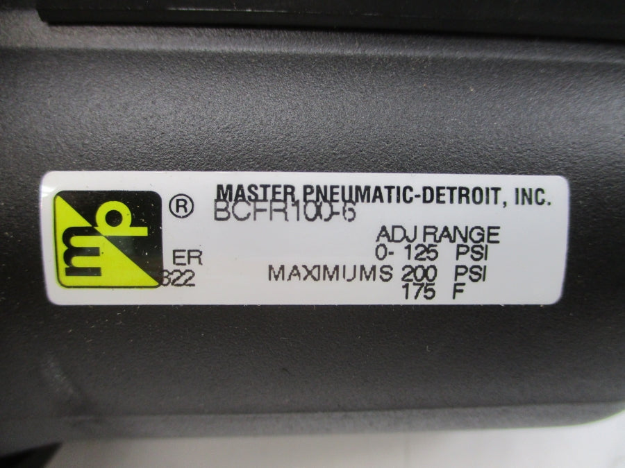 MASTER PNEUMATIC BCFR100-6 125/200PSI 3/4" NSMP
