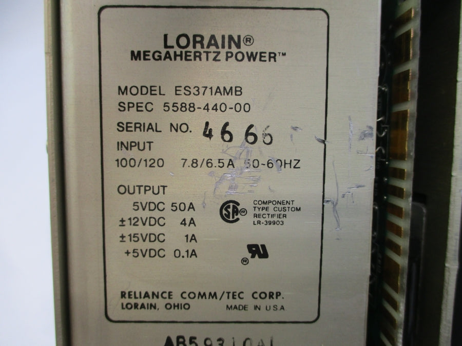 RELIANCE ELECTRIC 57C493 100/120V 7.8/6.5A (AS PICTURED) NSNP