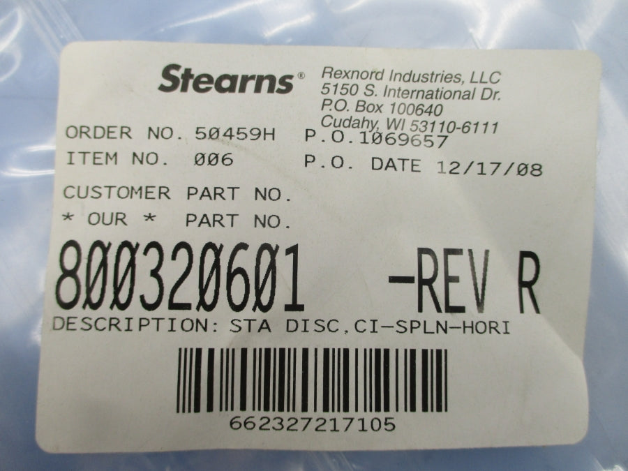 STEARNS 800320601 REV. R NSMP