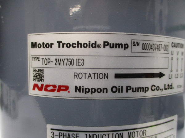 NIPPON TOP-2MY750 IE3 FELQ-8PT 200/220V 3.3A NSNP