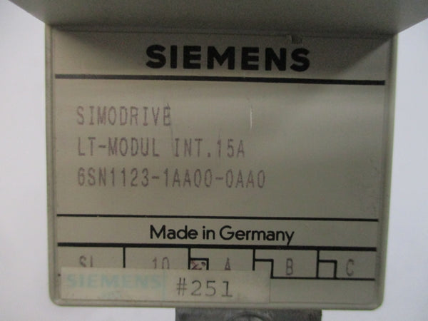 SIEMENS 6SN1123-1AA00-0AA0 15A UNMP