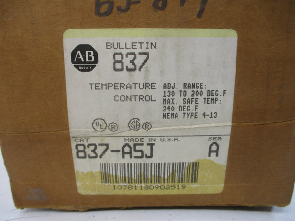 ALLEN BRADLEY 837-A5J SER. A 24-600VAC (BR/YL) NSMP