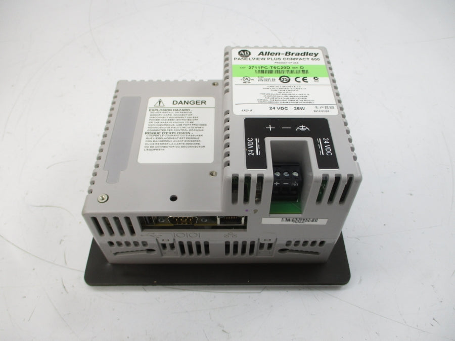 ALLEN BRADLEY 2711PC-T6C20D SER. D 24VDC NSMP