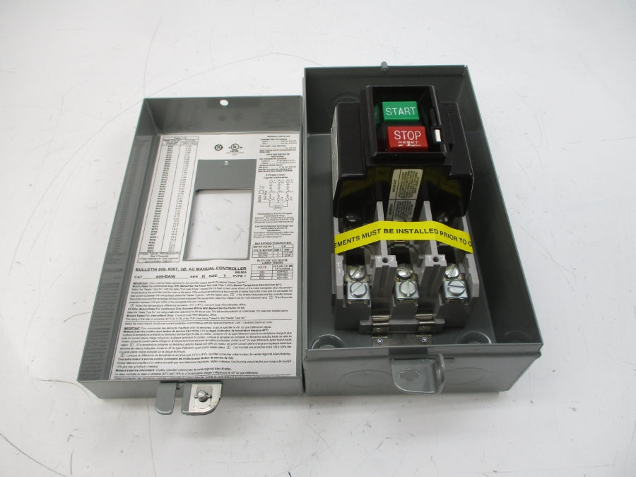 ALLEN BRADLEY 609-BAW SER. H 600V (BR/WH) NSMP