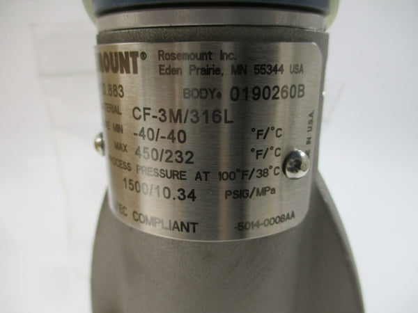 ROSEMOUNT 8800DW030SA1N1D1K5M5 10.8-30VDC 1500PSI NSMP