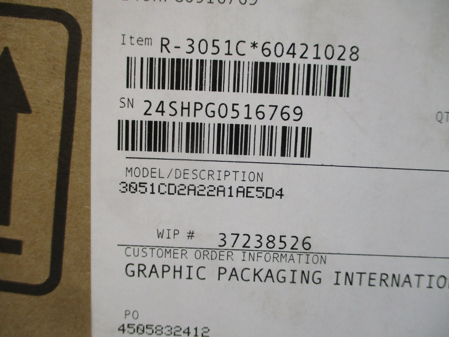 ROSEMOUNT 3051CD2A22A1AE5D4 10.5-42.4V 3626PSI NSMP