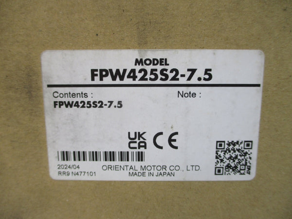 ORIENTAL MOTOR FPW425S2-7.5 200-220/230V 0.23/0.21A NSMP