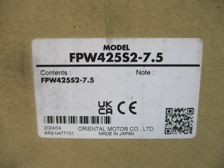 ORIENTAL MOTOR FPW425S2-7.5 200-220/230V 0.23/0.21A NSMP