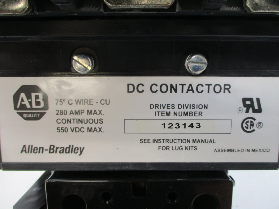 ALLEN BRADLEY 123143 115V 280A NSNP