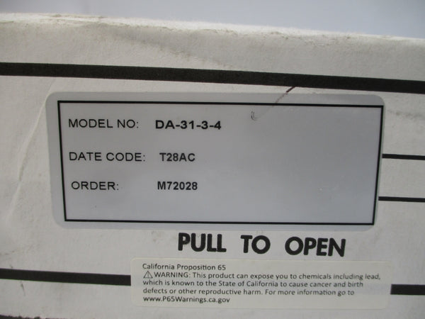 MERCOID DA-31-3-4 120/240/440VAC 10A 1-30PSI NSMP