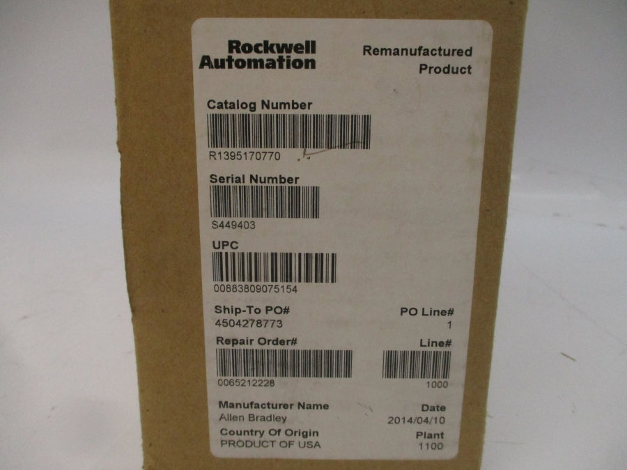 ALLEN BRADLEY 170770 REV. 05 REMAN