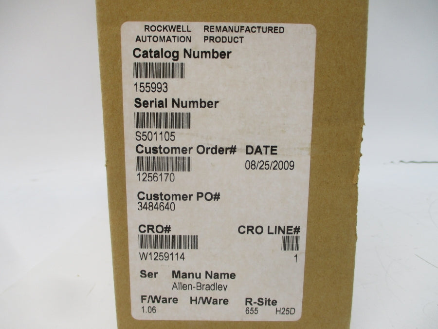 ALLEN BRADLEY 155993 F/W 1.06 REMAN