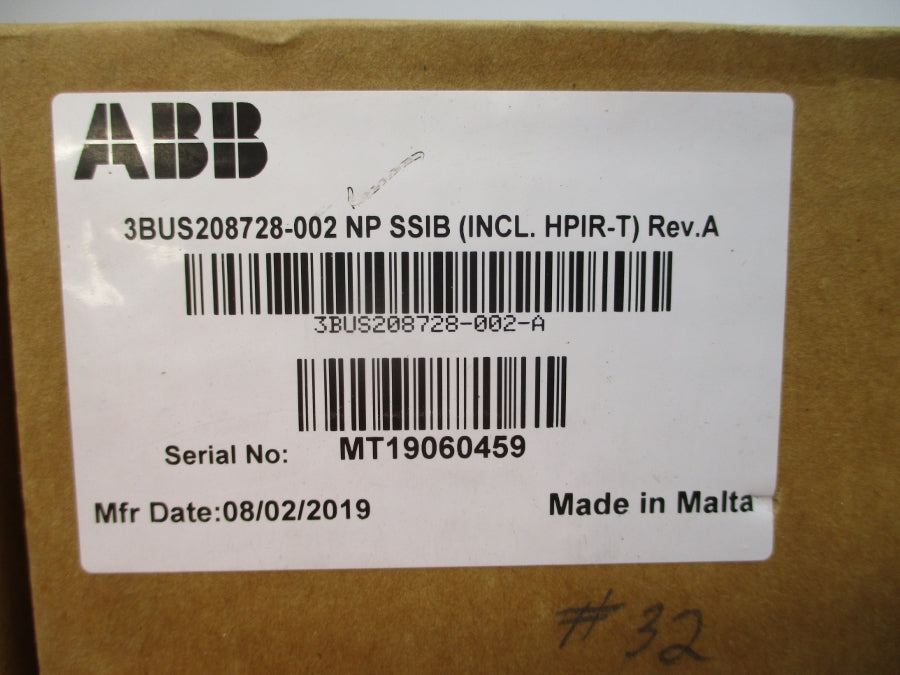 ABB 3BUS208728-002 REV. A NSMP