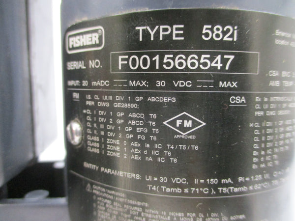 FISHER 3582I 582I 30VDC NSNP