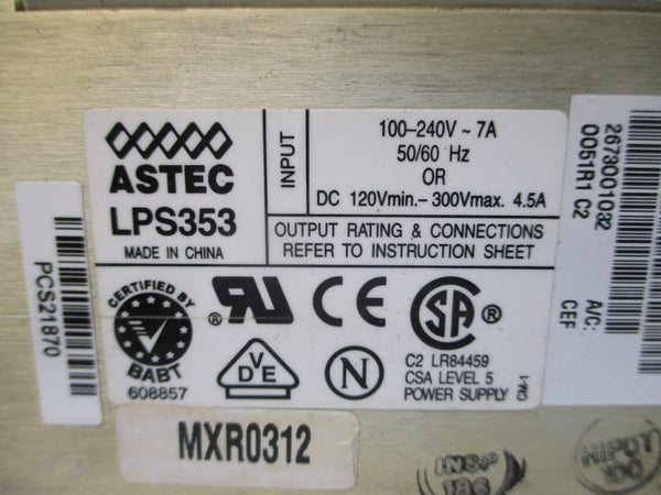 ASTEC LPS353 100-240V 7A UNMP