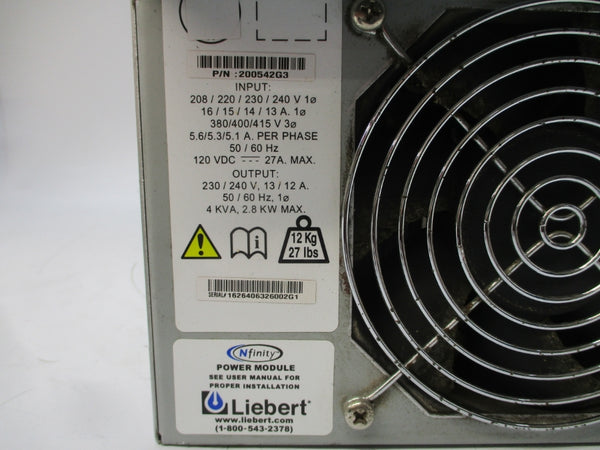 LIEBERT 200542G3 415V 16A UNMP