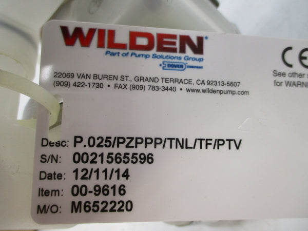 WILDEN P.025/PZPPP/TNL/TF/PTV 00-9616 NSMP