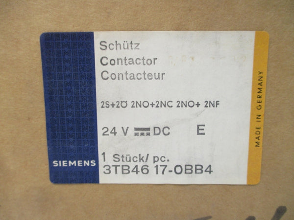 SIEMENS 3TB4617-0BB4 24VDC 80A NSMP