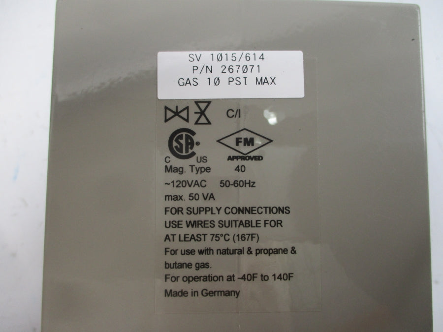 DUNGS 267071 TYPE 40 120VAC 10PSI NSNP