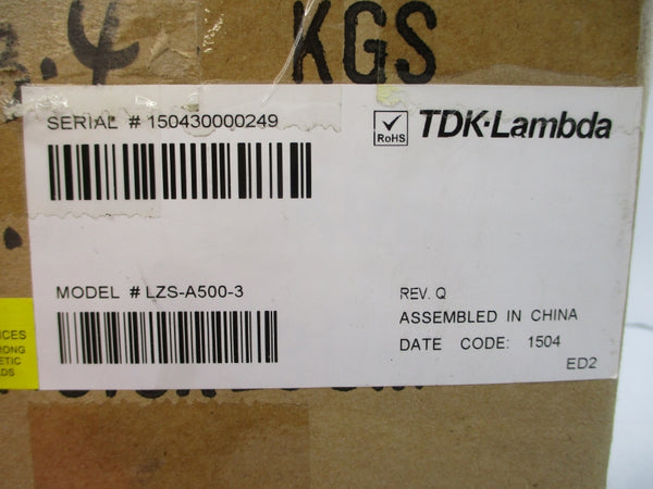 TDK-LAMBDA LZS-A500-3 100-240VAC 7.3A REV. Q NSMP