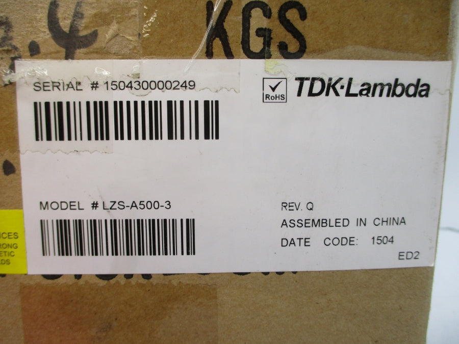 TDK-LAMBDA LZS-A500-3 100-240VAC 7.3A REV. Q NSMP