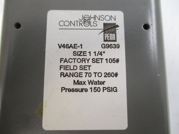 JOHNSON CONTROLS V46AE-1C 260PSI 1-1/4" NSMP